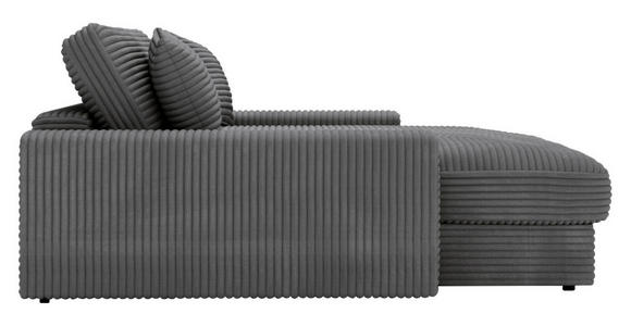 XXL-SESSEL Cord Dunkelgrau - Dunkelgrau/Schwarz, MODERN, Kunststoff/Textil (160/87/190cm) - Carryhome