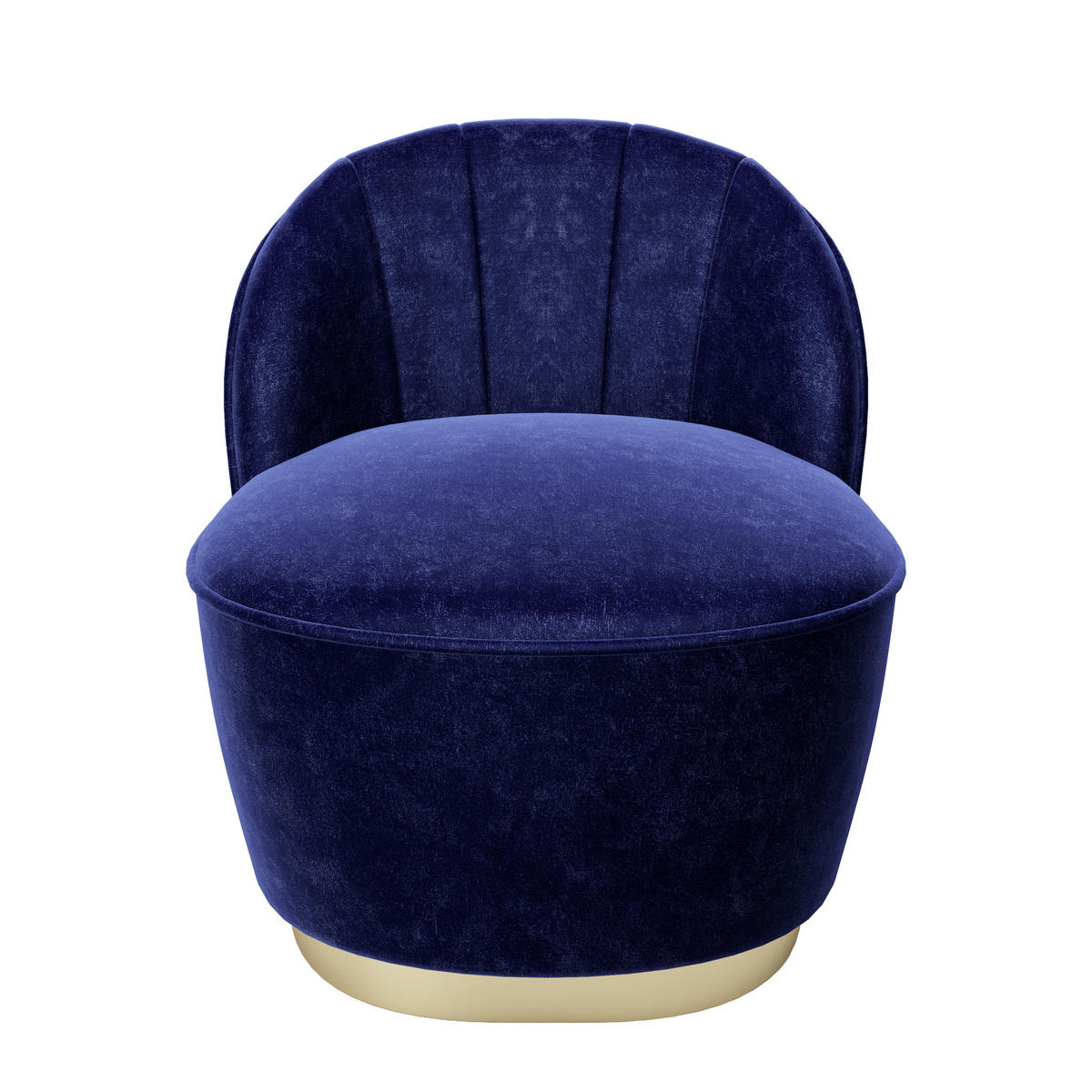 SESSEL Samt Blau    - Blau, KONVENTIONELL, Textil (67/70/71cm) - Playboy