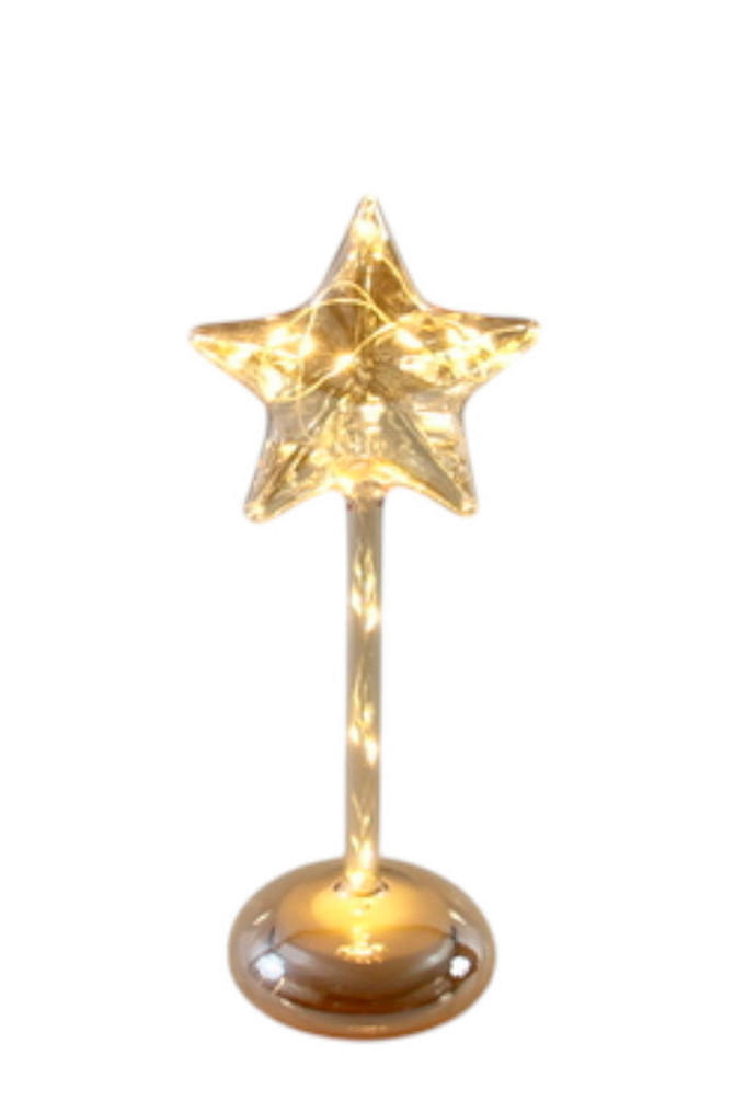 DEKOSTERN - Goldfarben, LIFESTYLE, Glas (11/27cm) - X-Mas