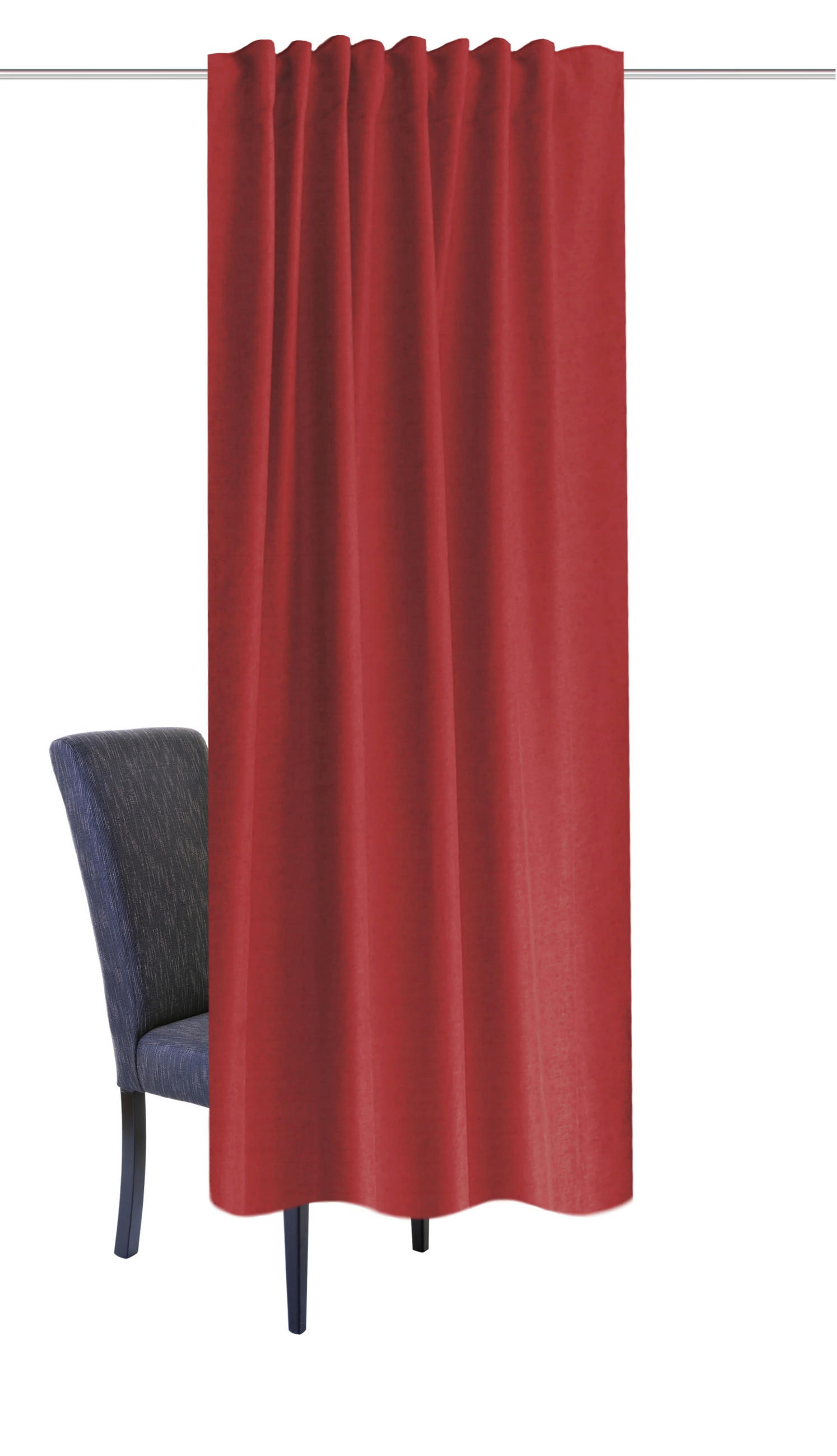 WÄRMESCHUTZVORHANG  blickdicht  135/225 cm   - Bordeaux, Basics, Textil (135/225cm)
