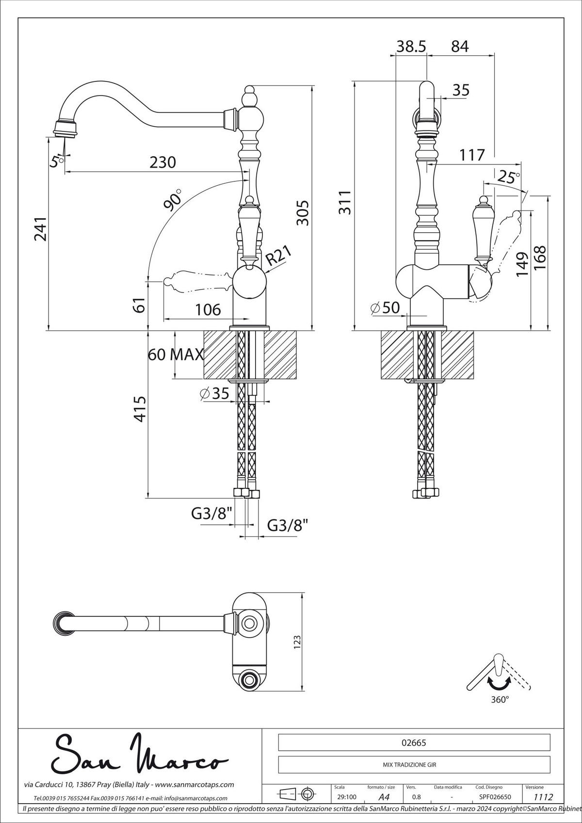 KÜCHENARMATUR Rubi  - Goldfarben, Basics, Metall (23,0/31,1/12,25cm) - Systemceram