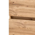 HOCHSCHRANK 40/180/35 cm - Eiche Wotan/Silberfarben, Natur, Holzwerkstoff/Kunststoff (40/180/35cm) - Xora