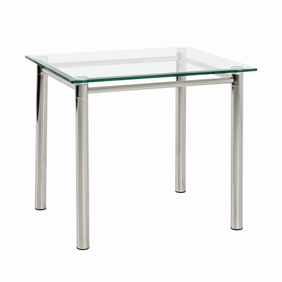 BEISTELLTISCH in Metall, Glas 60/50/53 cm  - Chromfarben, KONVENTIONELL, Glas/Metall (60/50/53cm)