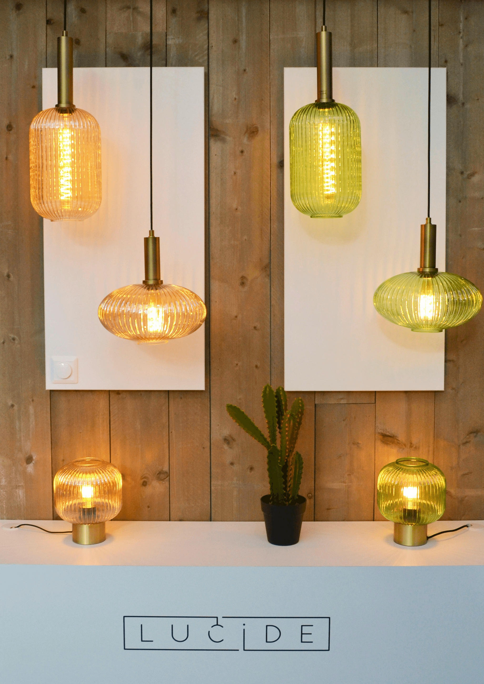 HÄNGELEUCHTE 20/150 cm  - Grün, Design, Glas (20/150cm) - Lucide