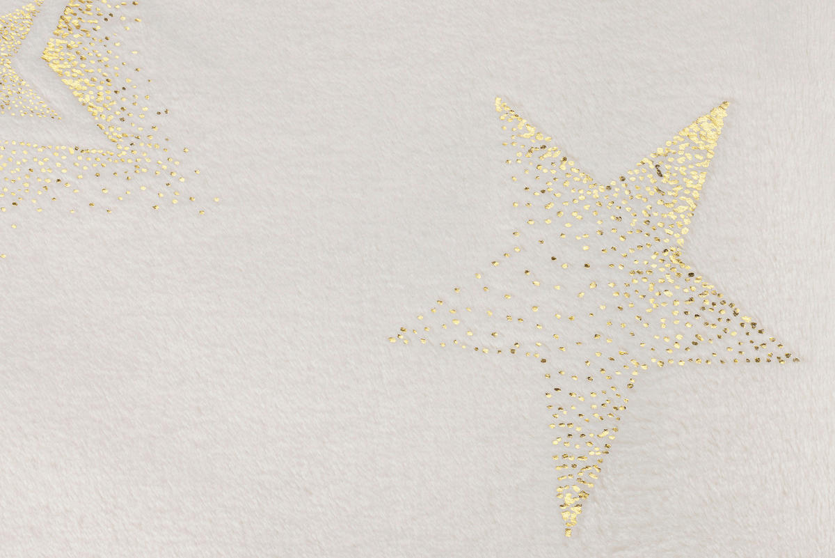 WOHNDECKE STAR 130/170 cm  - Beige, Trend, Textil (130/170cm) - X-Mas