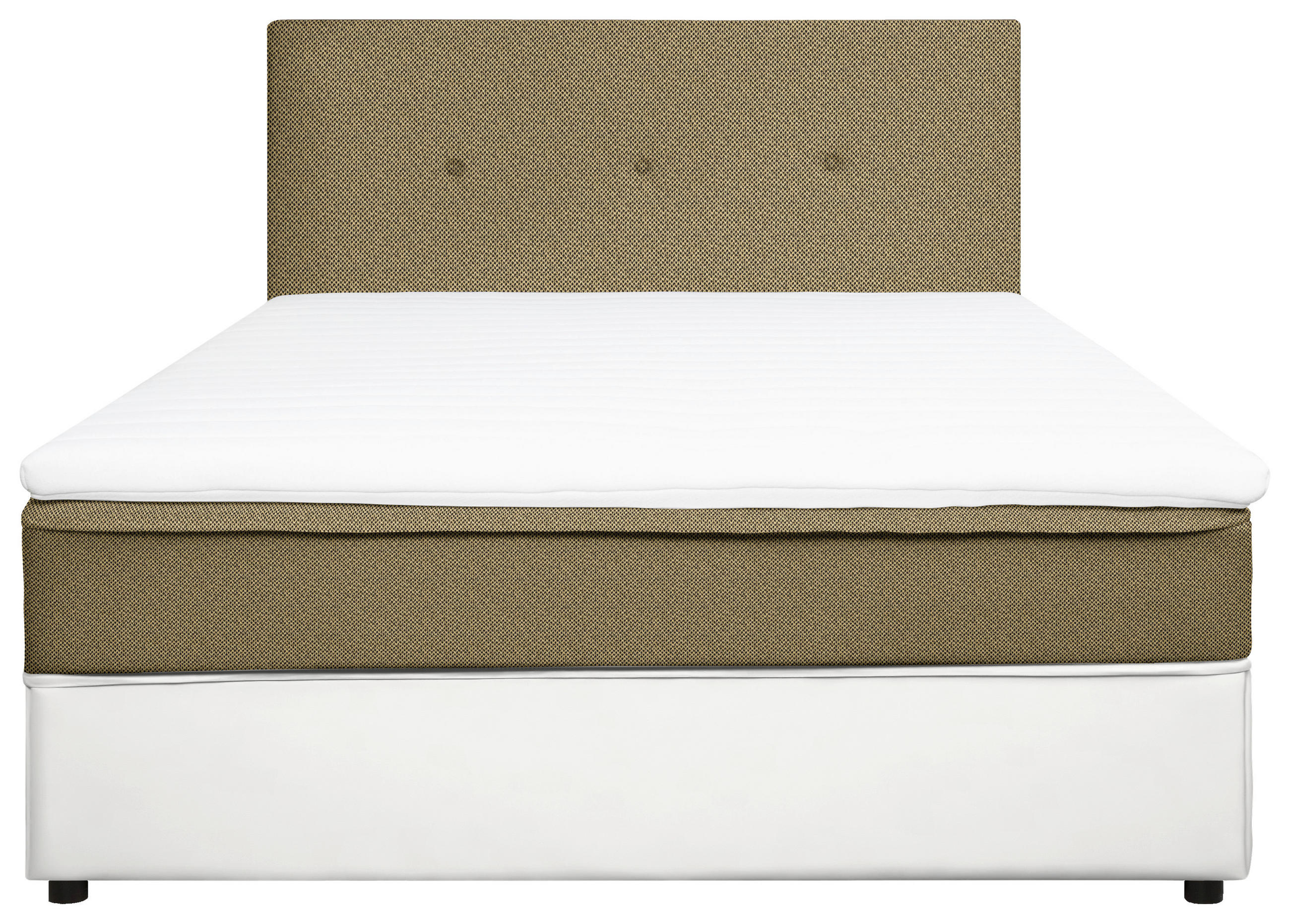 BOXBETT 160/200 cm  in Gelb, Weiss  - Weiss/Gelb, Konventionell, Holz/Textil (160/200cm) - Carryhome