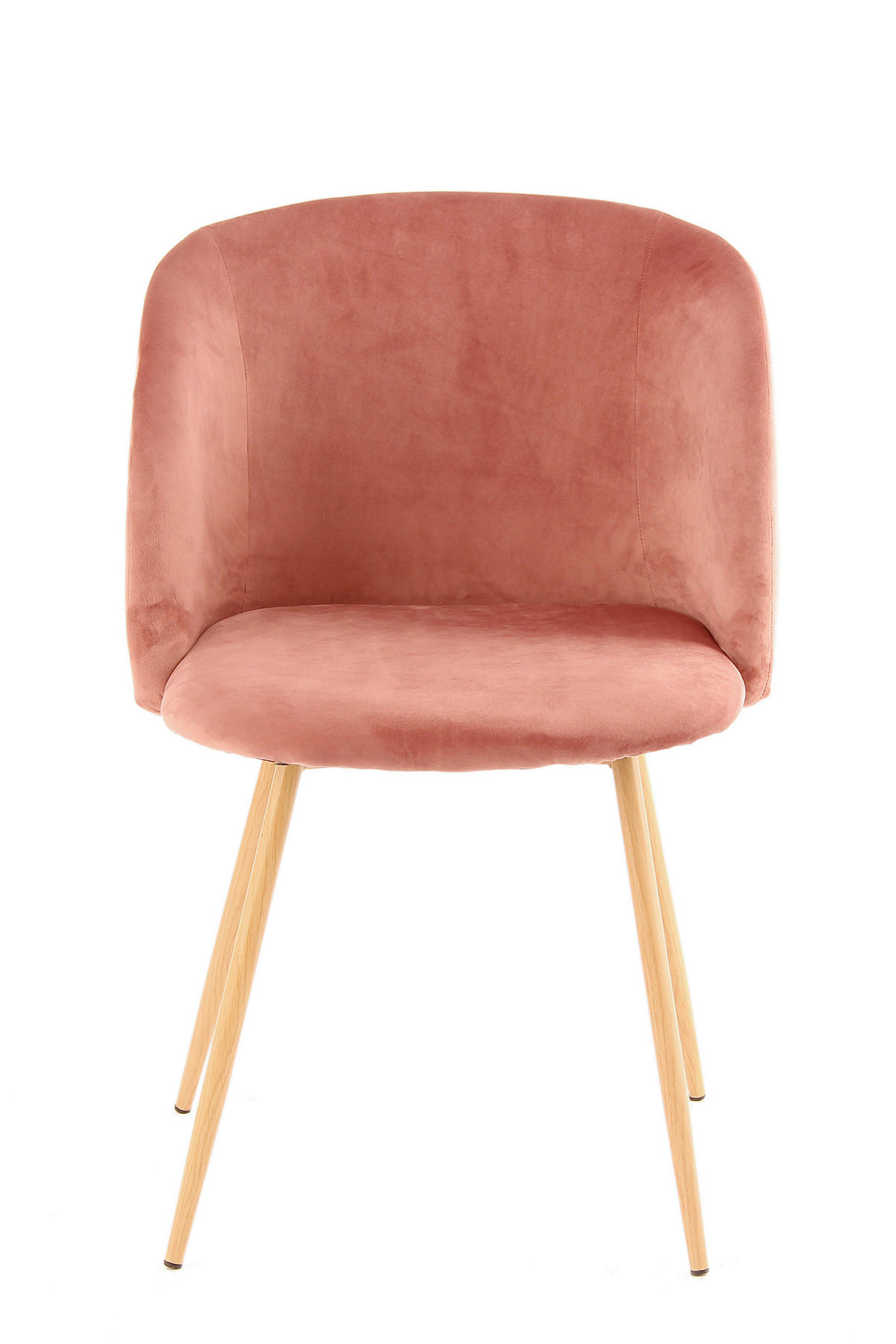 STUHL-SET 2 Stück  in Stahl  - Rosa, Design, Kunststoff/Metall (54/84/56cm) - Kayoom