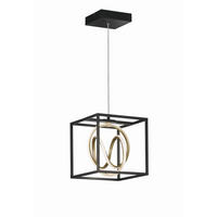 LED-HÄNGLAMPA Gisi 25/25 cm  - svart, Design, metall (25/25cm)