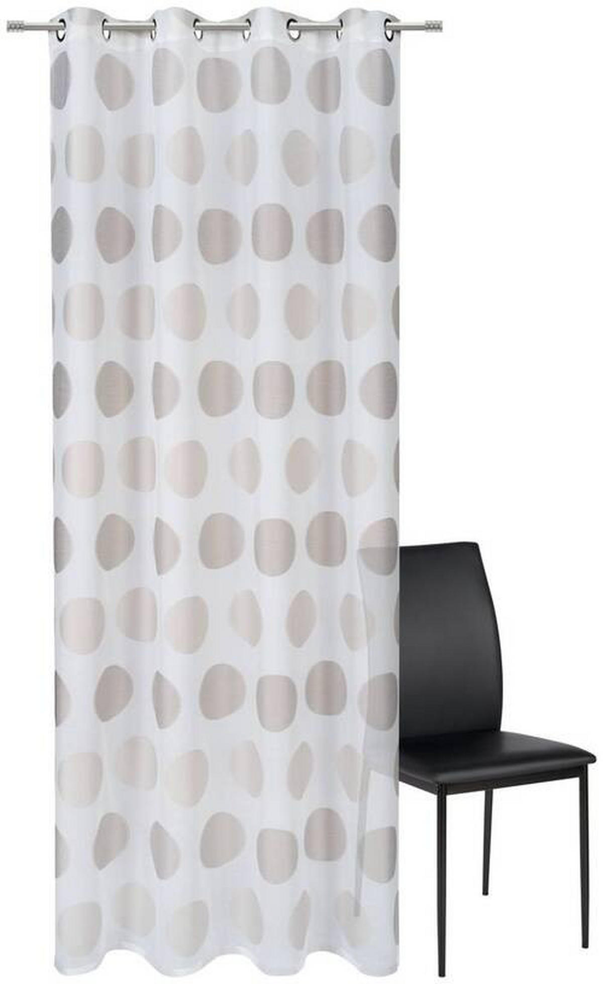 ÖSENSCHAL JAMIRO halbtransparent 140/245 cm   - Beige, Design, Textil (140/245cm) - Esposa