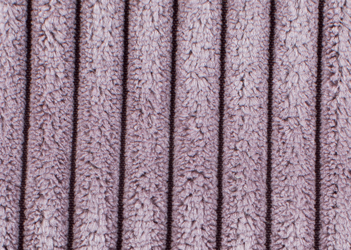 ECKSOFA in Cord Violett  - Violett/Schwarz, Konventionell, Kunststoff/Textil (314/250cm) - Carryhome
