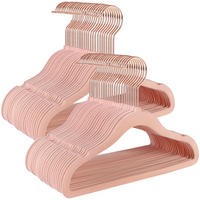 KINDERKLEIDERBÜGELSET 30 cm Metall, Kunststoff  - Hellrosa, Basics, Kunststoff/Metall (30cm)