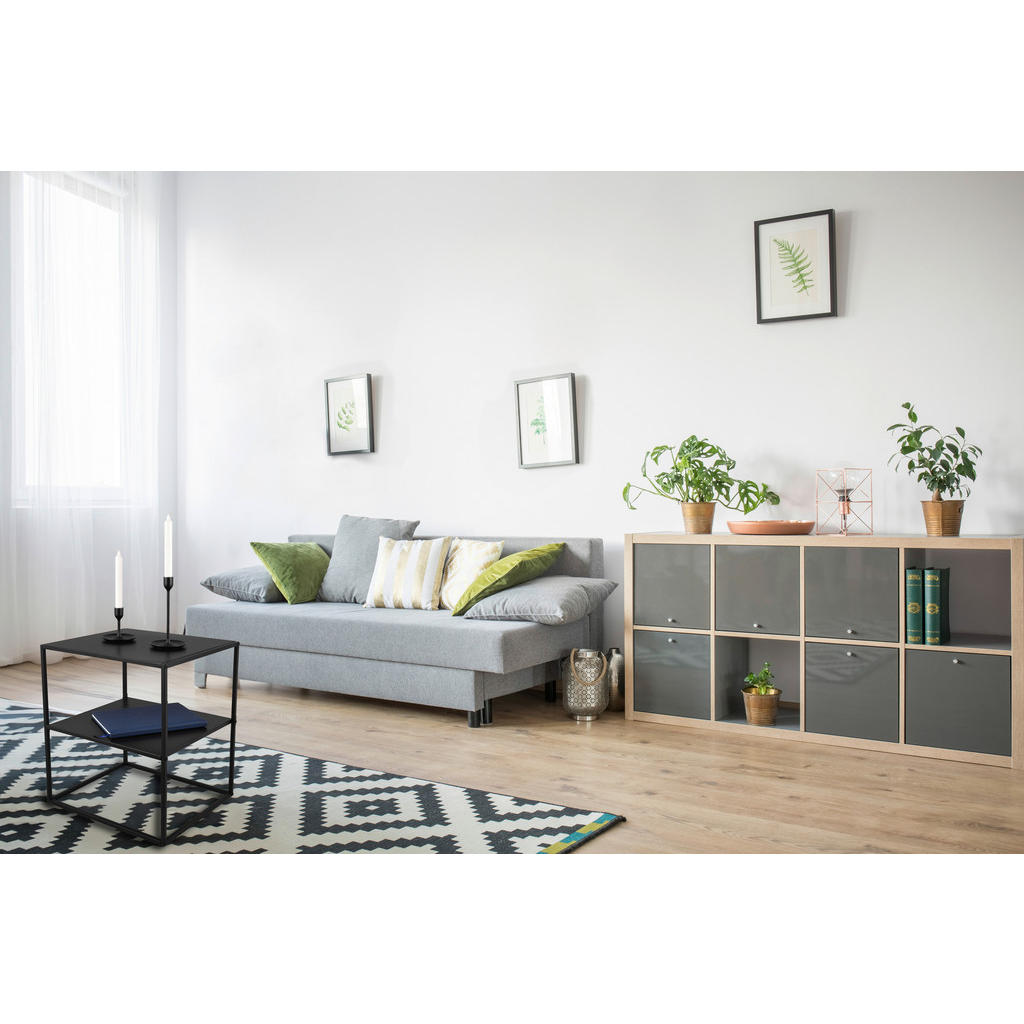 Thumbnail - Beistelltisch, Schwarz, Metall, eckig, 45x51x40 cm, gastro- und objekttauglich, einfacher Aufbau, Wohnzimmer, Wohnzimmer...