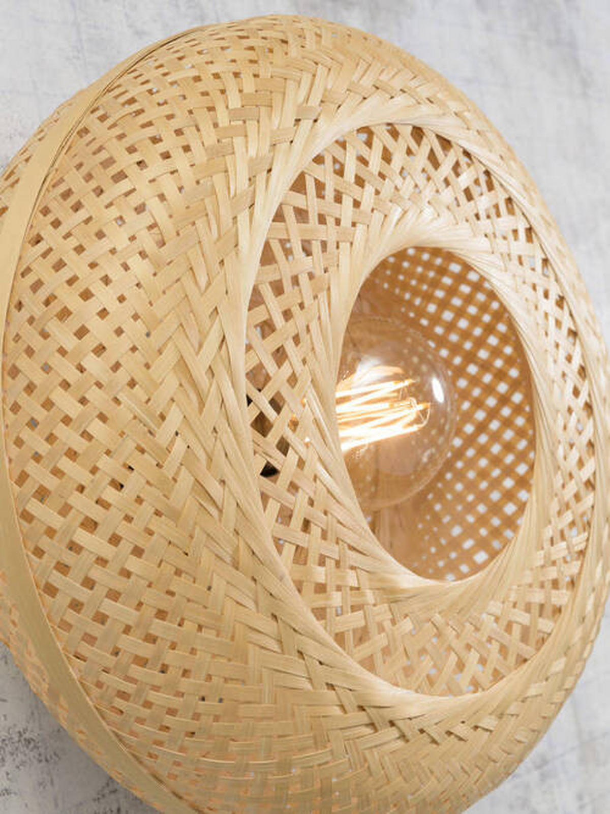 VÄGGLAMPA GOOD&MOJO 15/40/40 cm   - svart/naturfärgad, Trend, trä (15/40/40cm) - Good & Mojo