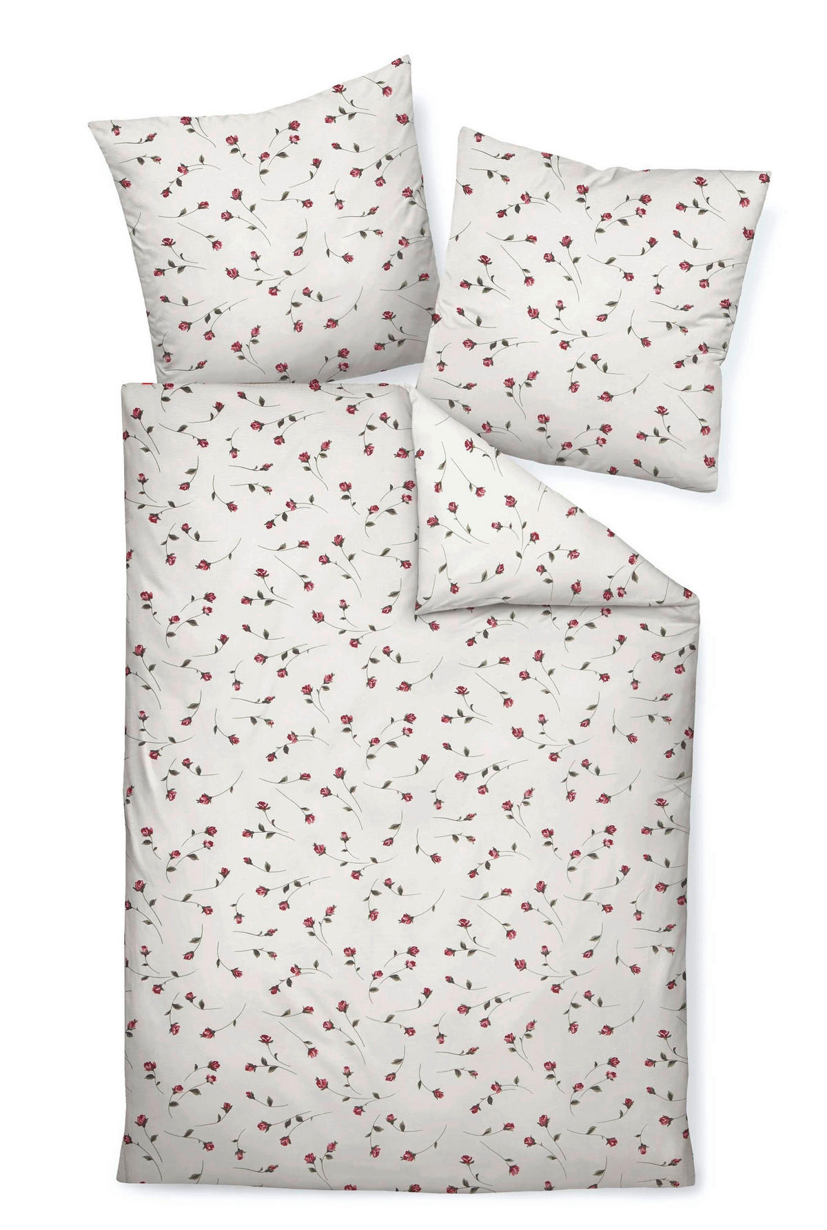 BETTWÄSCHE Seersucker 155/200 cm  - Rot, Basics, Textil (155/200cm) - Janine