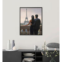 KUNSTDRUCK 40/50 cm  - Beige/Schwarz, Basics, Papier (40/50cm) - Monee