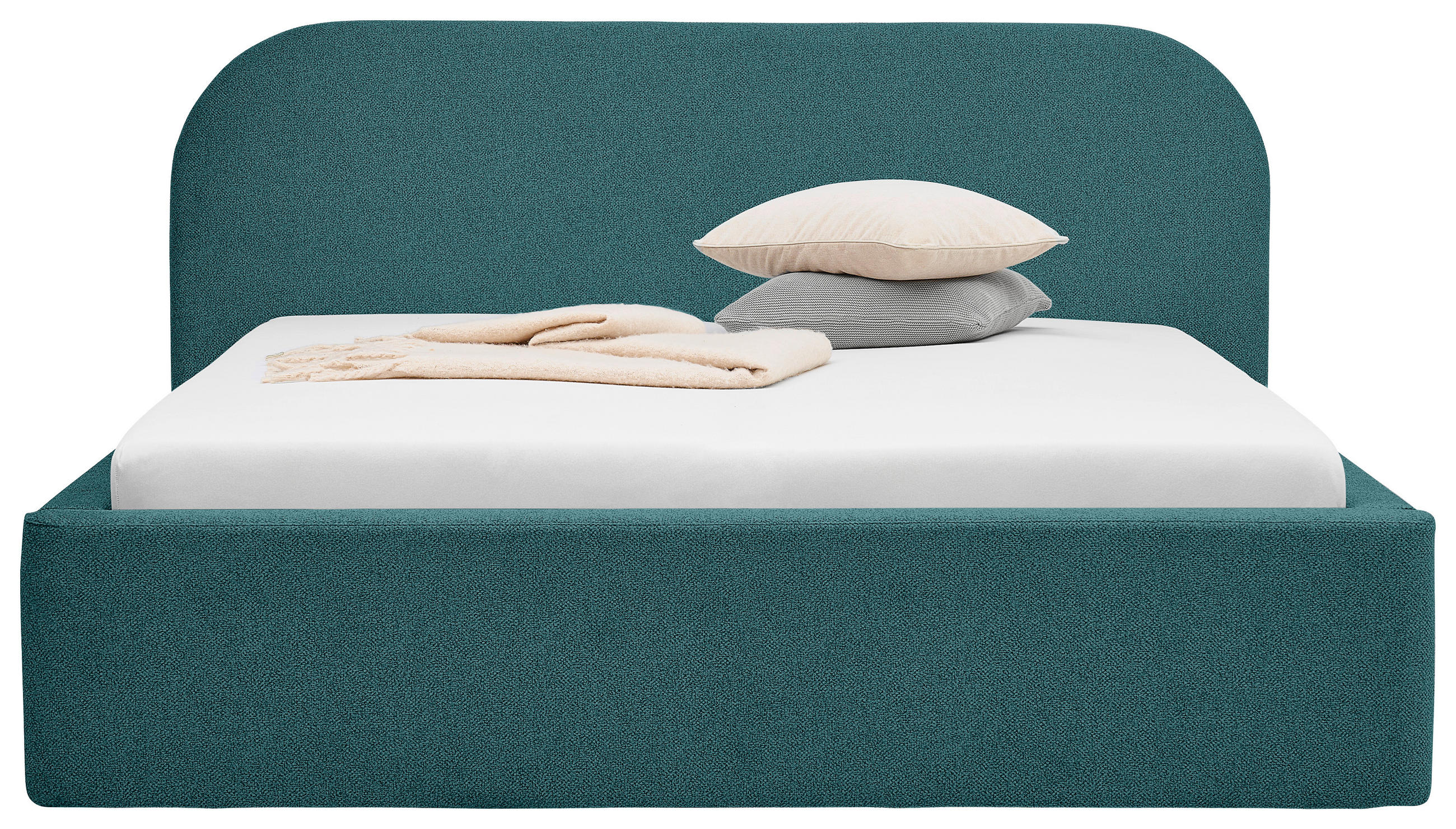 Thumbnail - Boxxx Polsterbett, Petrol, Textil, 140x200 cm, für Elektrolattenrost geeignet, Stoffauswahl, in verschiedenen Größen erh...