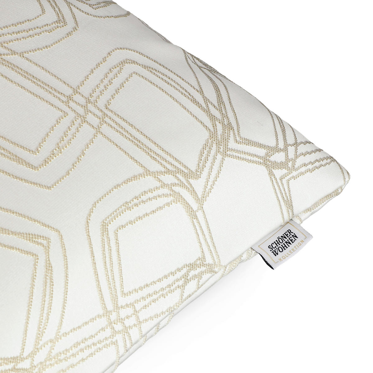 KISSENHÜLLE SW-Turn weiß 58/38 cm  - Creme/Weiß, Design, Kunststoff (58/38cm) - Schöner Wohnen