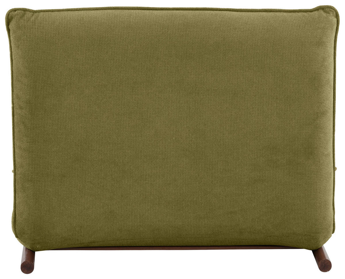 SESSEL in Samt Grün, Dunkelbraun  - Dunkelbraun/Grün, Design, Textil/Metall (93/97/80cm) - MID.YOU