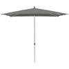 SONNENSCHIRM 210x150 cm Anthrazit  - Anthrazit/Silberfarben, Basics, Textil/Metall (210/150cm) - Glatz