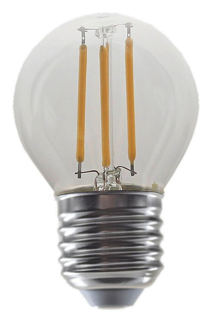 LED FILAMENT ŽARULJA - prozirno, Basics, staklo (4.5/7.5cm)