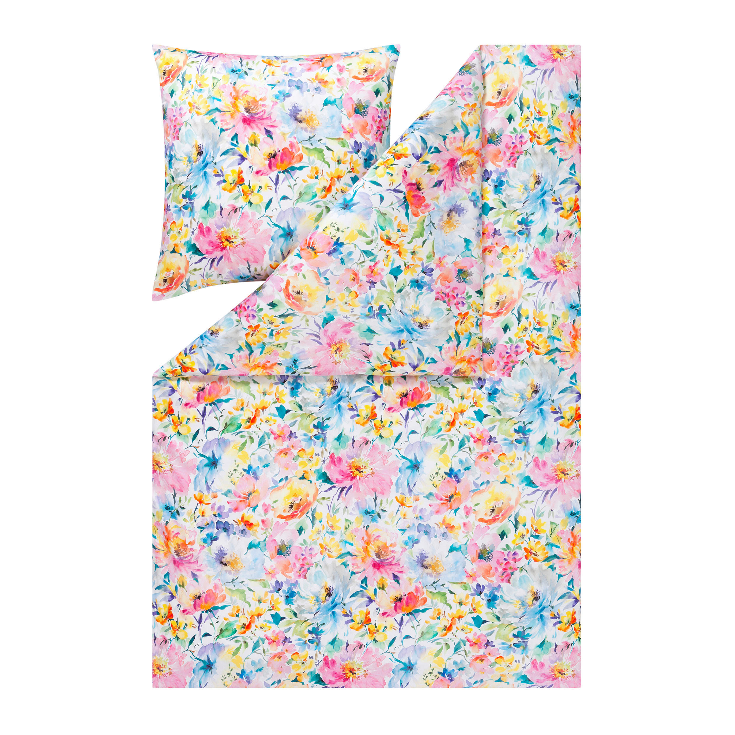 BETTWÄSCHE Impulse Makosatin 200/200 cm  - Multicolor, Design, Textil (200/200cm) - Estella
