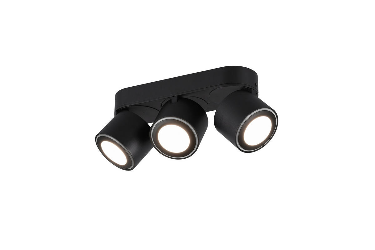 LED-STRAHLER - Schwarz, Design, Metall (27,3/8,7/10,6cm)