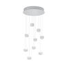 LED-HÄNGELEUCHTE Musterring 54/200 cm   - Weiß, KONVENTIONELL, Kunststoff/Metall (54/200cm) - Musterring