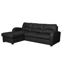 ECKSOFA 168/227 cm TILO in Lederlook Schwarz Bettkasten  168/227 cm  - Schwarz, Design, Kunststoff/Textil (168/227cm) - Livetastic