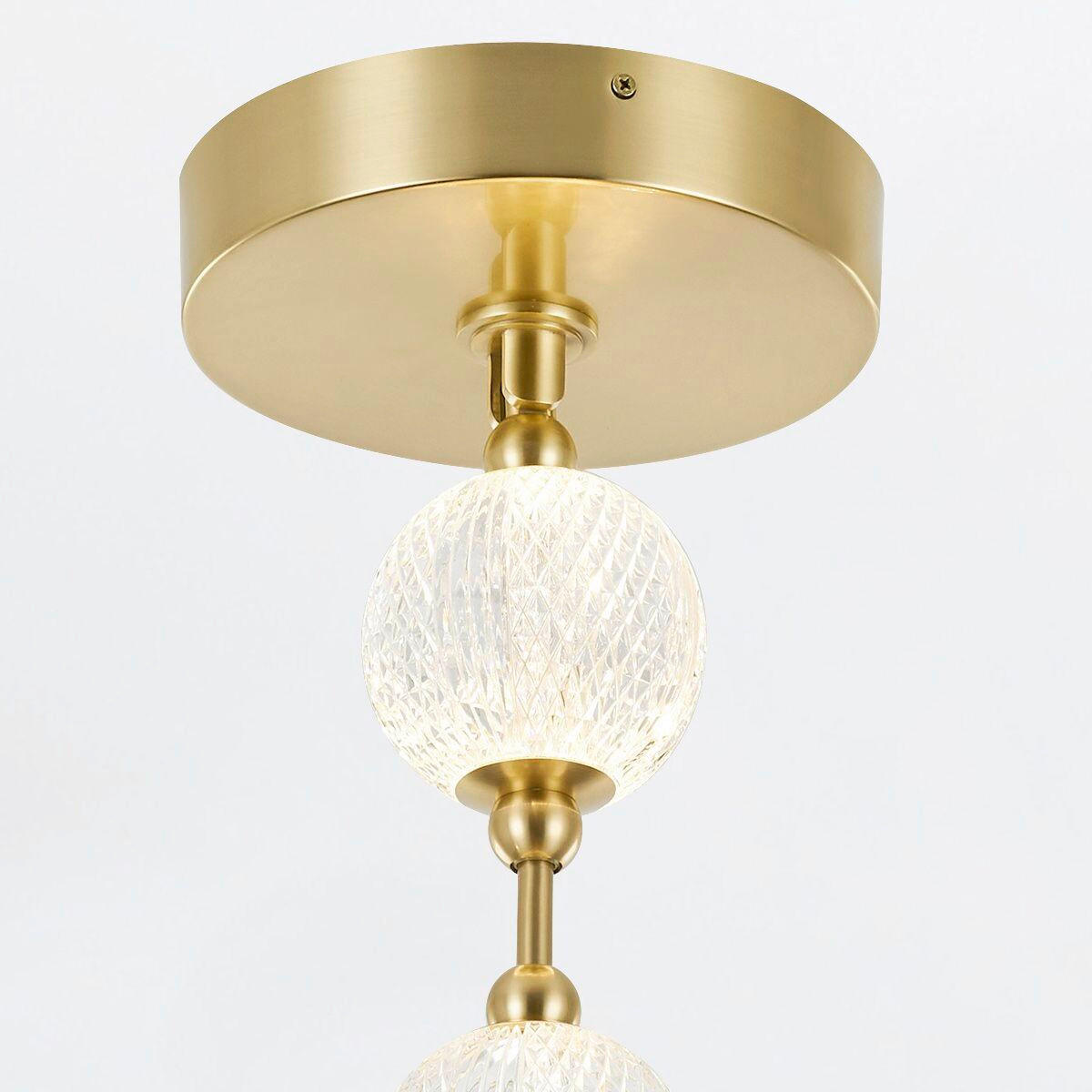 LED-HÄNGELEUCHTE Alora 22,2/147,6 cm   - Messingfarben, KONVENTIONELL, Kunststoff/Metall (22,2/147,6cm) - Elstead Lighting