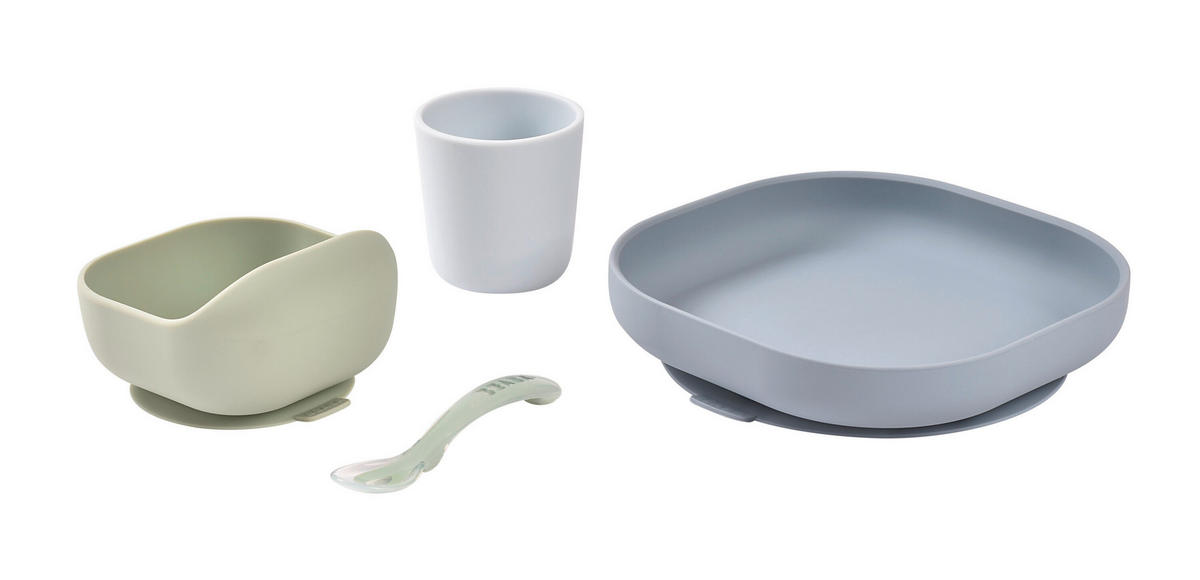 ESSSET Essset  - Salbeigrün/Perlmutt, Basics, Kunststoff (18/18/7cm) - Beaba