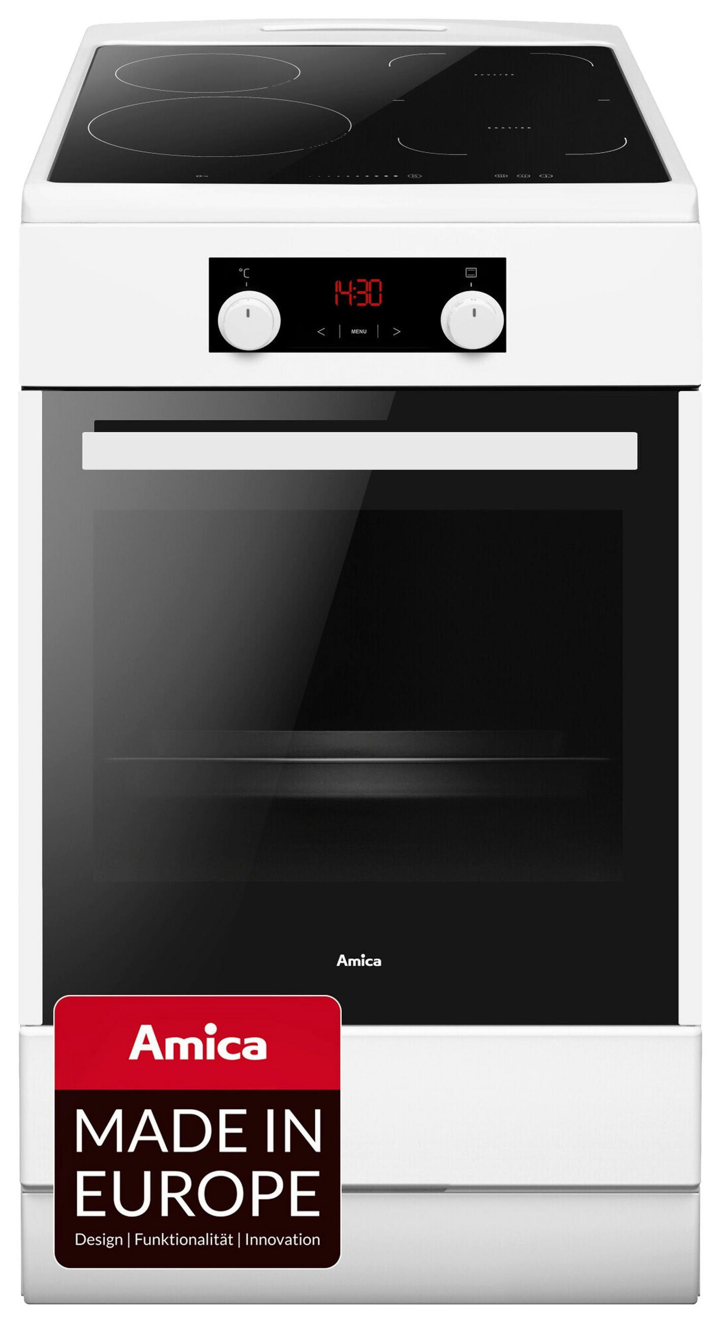HERD SHI 905 150 W  - Schwarz/Weiß, Basics, Glas/Kunststoff (50/85/60cm) - Amica