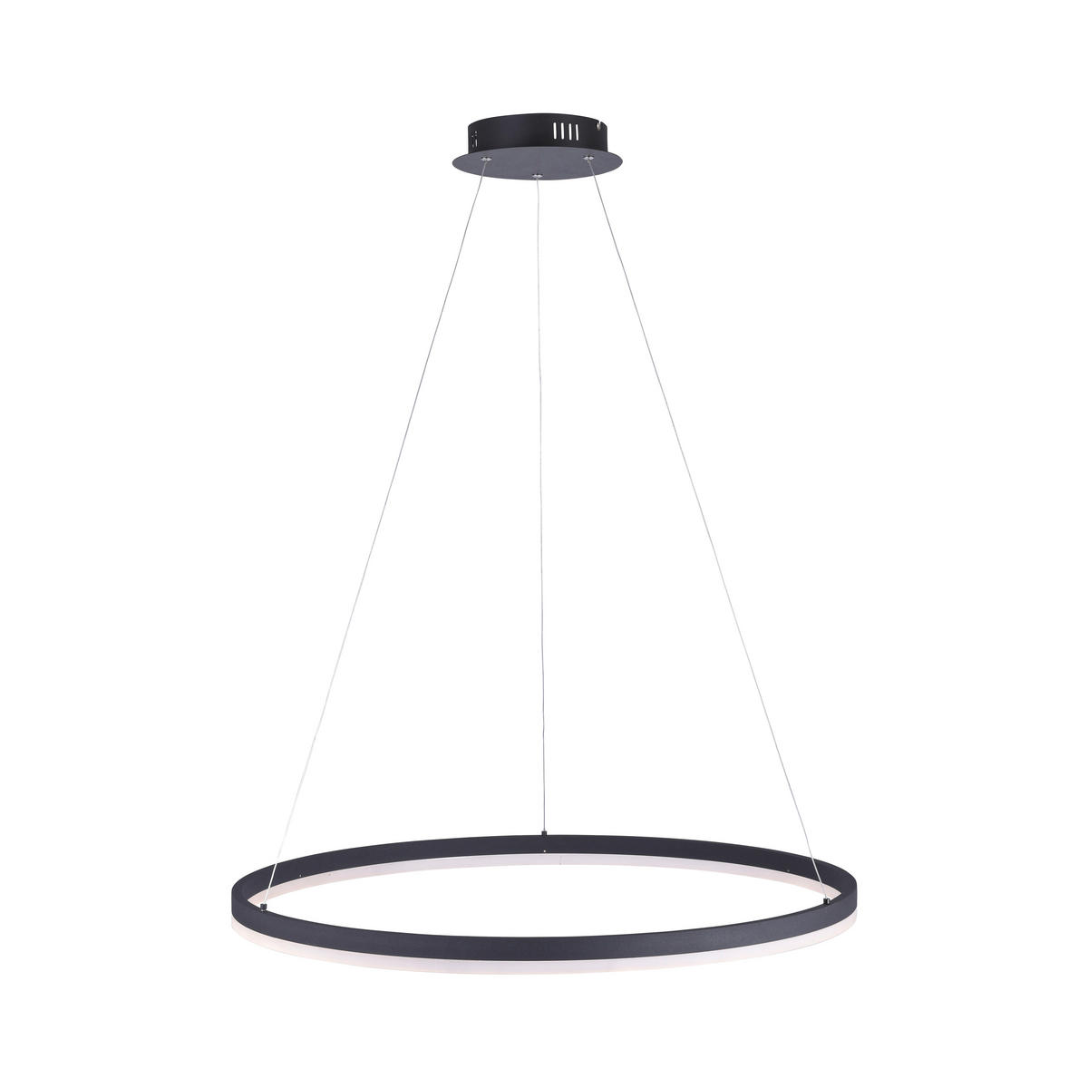 LED-HÄNGELEUCHTE Titus 80/80/120 cm   - Anthrazit, Design, Kunststoff/Metall (80/80/120cm) - Paul Neuhaus
