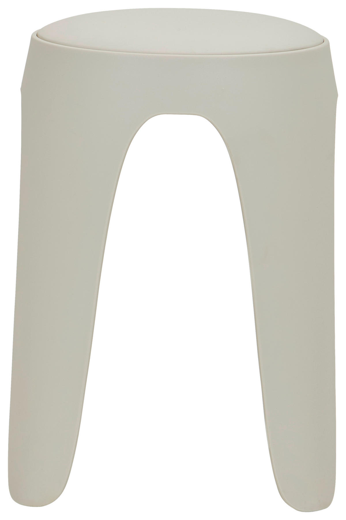 STAPELHOCKER Lederlook Weiß  - Weiß, Basics, Kunststoff/Textil (30/47/30cm) - Carryhome