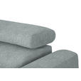 ECKSOFA in Webstoff Grau  205/280 cm  - Schwarz/Grau, Design, Textil/Metall (205/280cm) - Xora