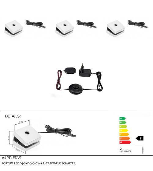 LED-KLEMMLEUCHTE   - Silberfarben, KONVENTIONELL, Kunststoff - Carryhome