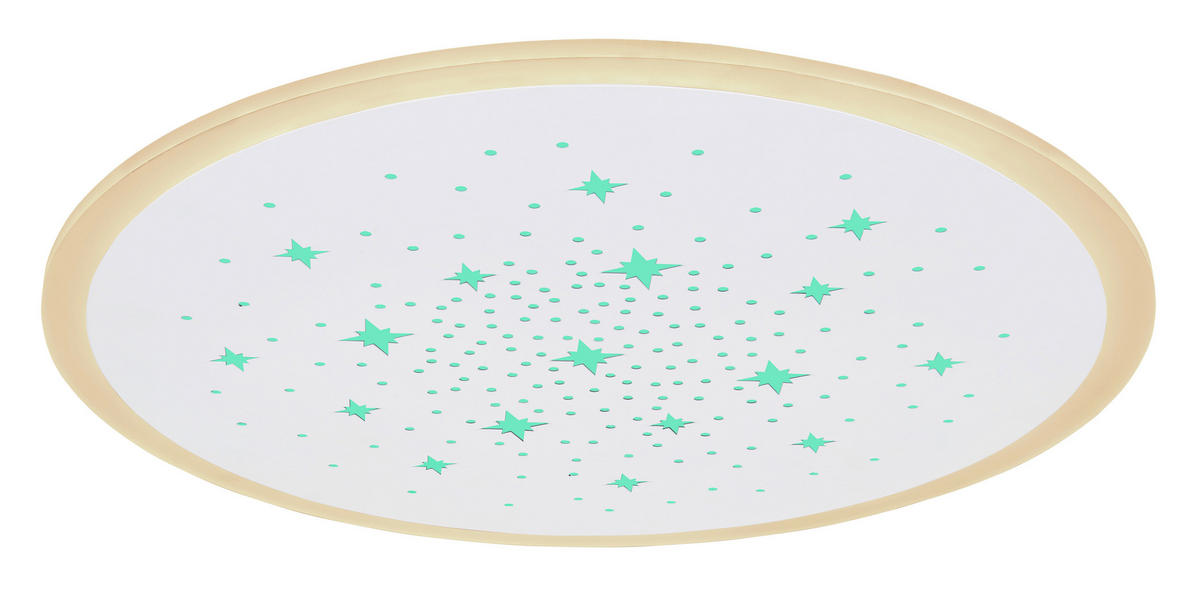 LED-DECKENLEUCHTE 38/5 cm   - Weiß, Design, Kunststoff/Metall (38/5cm) - Globo
