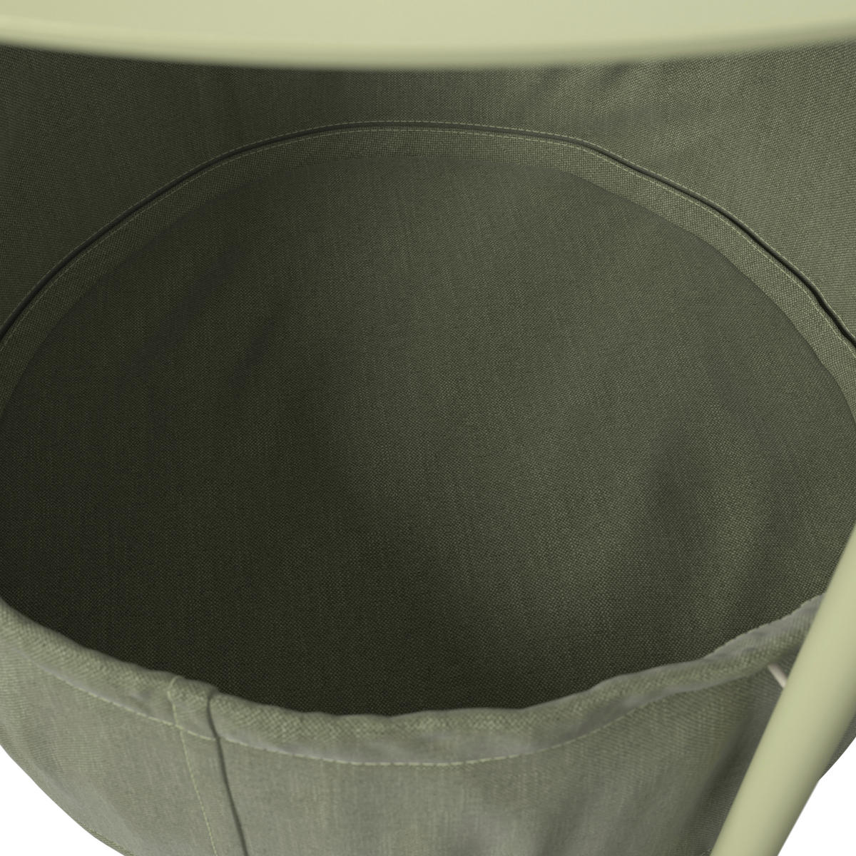 SIDOBORD i metall, textil 50/50/51 cm  - grön, Design, metall/textil (50/50/51cm) - Ambia Garden