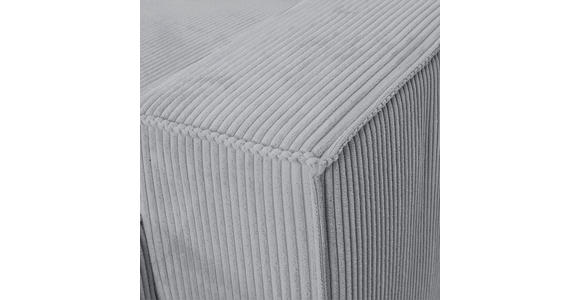 WOHNLANDSCHAFT  in Cord Hellgrau  - Hellgrau/Schwarz, KONVENTIONELL, Kunststoff/Textil (155/348/155cm) - Carryhome