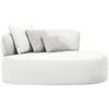 RÉCAMIERE in Bouclé Creme, Hellrosa  - Hellrosa/Creme, MODERN, Kunststoff/Textil (166/86/105cm) - Hom`in