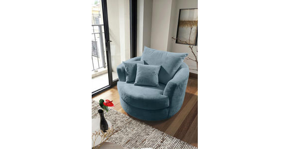 SESSEL in Plüsch Petrol  - Petrol/Schwarz, KONVENTIONELL, Textil/Metall (115/72/115cm) - Carryhome