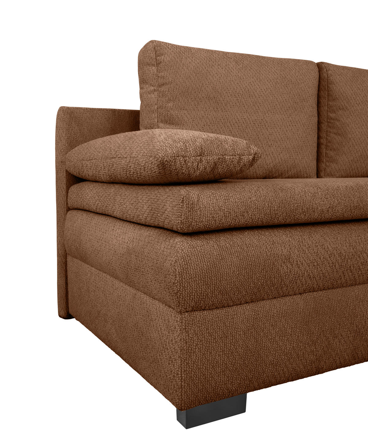 SCHLAFSOFA - Rostfarben/Schwarz, KONVENTIONELL, Kunststoff/Textil (195/93/83cm) - Carryhome