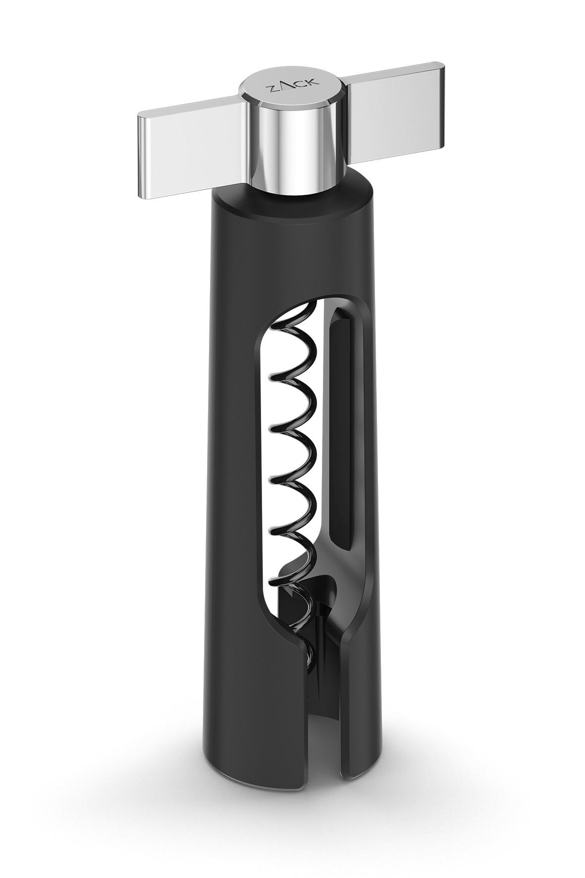 KORKENZIEHER - Schwarz, KONVENTIONELL, Kunststoff/Metall (7,4/16/4,1cm) - Zack