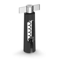 KORKENZIEHER - Schwarz, KONVENTIONELL, Kunststoff/Metall (7,4/16/4,1cm) - Zack