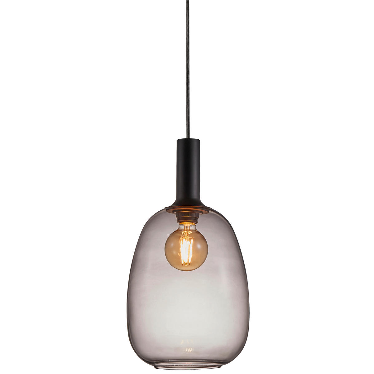 HÄNGELEUCHTE 43/343 cm   - Schwarz, Basics, Glas/Metall (43/343cm) - Nordlux