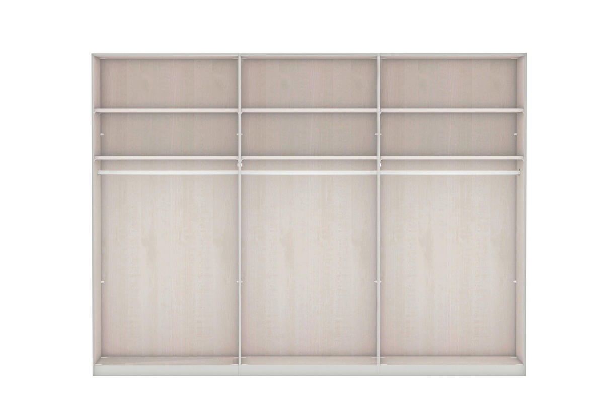 FALTTÜRENSCHRANK in Grau, Hellgrau  - Schieferfarben/Hellgrau, Konventionell, Glas/Holzwerkstoff (300/236/58cm) - Novel