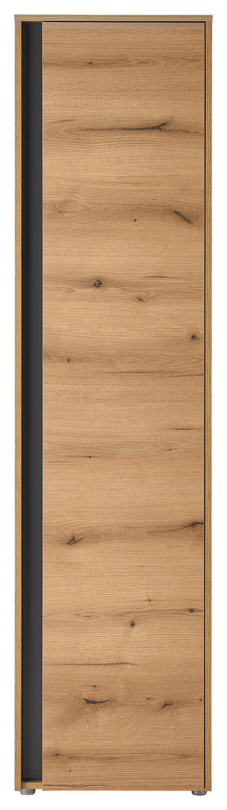 GARDEROBENSCHRANK  in 50/200/40 cm  - Eichefarben/Anthrazit, Design, Holzwerkstoff/Kunststoff (50/200/40cm) - Modante