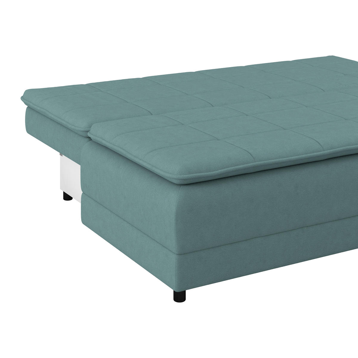 SCHLAFSOFA in Webstoff Hellblau  - Schwarz/Hellblau, Modern, Kunststoff/Textil (202/73-92/105cm) - MID.YOU