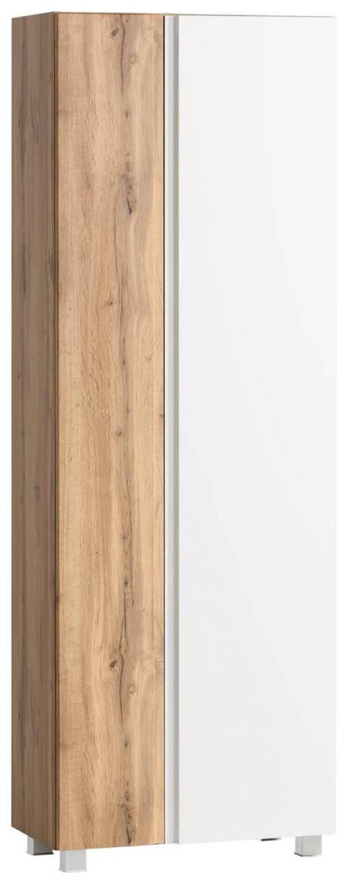 HOCHSCHRANK 65/180/35 cm  - Weiss/Eiche Wotan, Modern, Holzwerkstoff (65/180/35cm) - Held