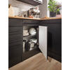 ECKUNTERSCHRANK 115/90/60 cm  - Schwarz, LIFESTYLE, Holzwerkstoff/Kunststoff (115/90/60cm) - MID.YOU