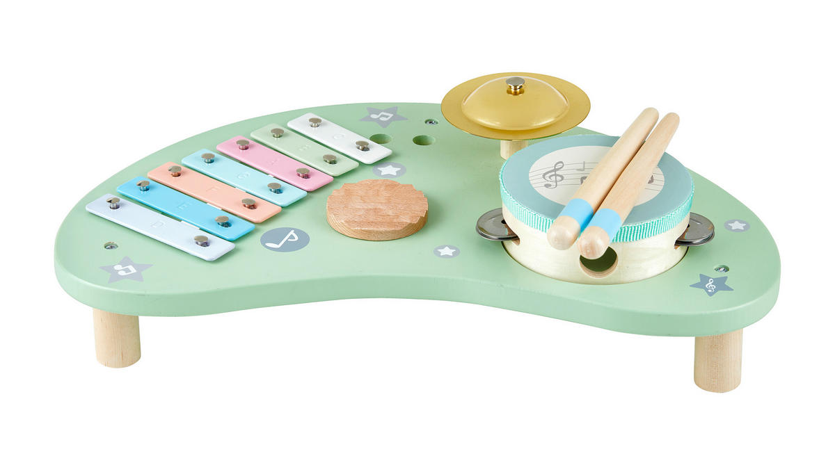 MUSIKSET  - Multicolor, Trend, Holz/Metall (39/21,5/12,2cm) - My Baby Lou